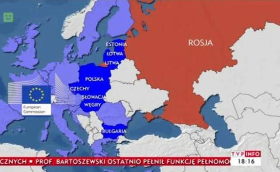 Польский телеканал обозначил Крым как часть России